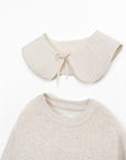 Play up - kids - fleece collar sweater - tones