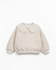 Play up - kids - fleece collar sweater - tones