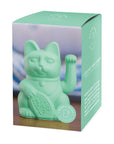 Lucky cat - health waving cat - mint green