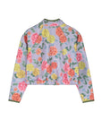 Maison Mangostan - roses fleece jacket - lilac