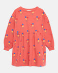 Weekend house kids - flowers allover dress - red