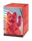 Lucky cat - energy waving cat - neon orange