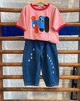 Bobo Choses - kids - doggy mate t-shirt - red