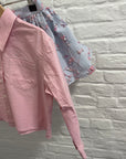 Morley - yoda - oxford - cropped shirt - rose