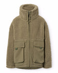Molo - Utah - teddy jacket - bark green