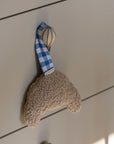 Atelier Pomme - croissant - pacifier cloth - boldly blue