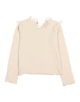 Buho - kids - warm rib t-shirt - ivory