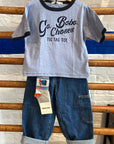 Bobo Choses - kids - go bobo t-shirt - light blue