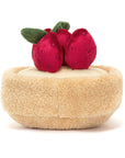 Jellycat - amuseables - fleurette tarte aux fraises