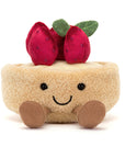 Jellycat - amuseables - fleurette tarte aux fraises