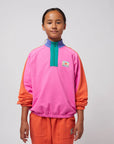 Bobo Choses - kids - color block zip sweatshirt
