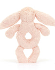 Jellycat - Bashful bunny ring rattle - blush