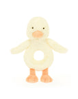 Jellycat - Bashful duckling ring rattle