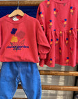 Weekend house kids - winter garden sweatshirt - red