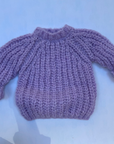 Pequeno tocon - 1053 - chunky wool sweater - lilac