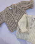 Pequeno tocon - 2060 - wool cardigan - tan melange