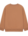 Jelly Mallow - flower garden sweatshirt - brown