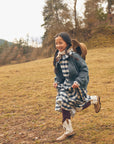 Buho - kids - melange cardigan - alpine green