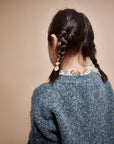 Buho - kids - melange cardigan - alpine green