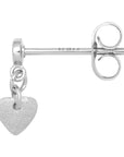 lulu copenhagen - silver plated love dangling earring - 1 pc