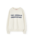 The animals observatory - leo kids sweatshirt - white