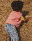 Hvid - wool vest - harvey - kids - bubblegum
