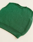 Hvid - wool vest - harvey - kids - grass