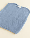 Hvid - wool vest - baby - harvey - light blue