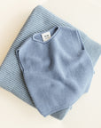 Hvid - wool vest - baby - harvey - light blue