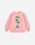Bobo Choses - baby - hopscotch sweatshirt - pink