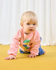 Bobo Choses - baby - hopscotch sweatshirt - pink