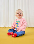 Bobo Choses - baby - hopscotch sweatshirt - pink