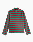 Bobo Choses - kids - stripes turtle neck t-shirt - multicolor