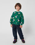 Bobo Choses - baby - la oca allover sweatshirt - green