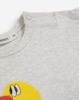 Bobo Choses - baby - striped duck t-shirt - grey