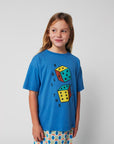 Bobo Choses - kids - roll the dice t-shirt - blue