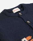 Bobo Choses - kids - la oca cardigan - navy blue