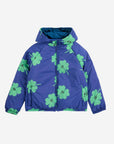 Bobo Choses - kids - lucky clover allover reversible anorak - purple