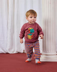 Bobo Choses - baby - roll the dice sweatshirt - brown