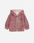 Bobo Choses - baby - have fun striped zip hoodie - multicolor
