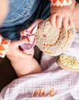 Atelier Pomme - pomme - pacifier cloth - oopsie orange
