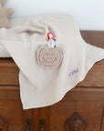 Atelier Pomme - pomme - pacifier cloth - teddy lucky lila