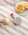 Atelier Pomme - pomme - pacifier cloth - teddy lucky lila