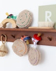 Atelier Pomme - pomme - pacifier cloth - teddy lucky lila
