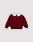 The New Society - Angelica sweatshirt - Plum Fantasy