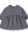 1+ in the family - julia - check fleece dress - dark blue