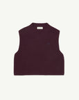 Main Story - knitted vest - burgundy
