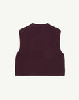 Main Story - knitted vest - burgundy