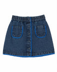 Emile et Ida - kids - denim skirt - blue