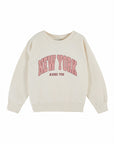 Emile et Ida - kids - new york sweatshirt - creme